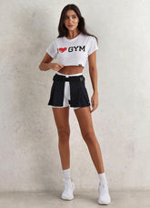 Shorts-Saia Superhot Fitt Preto e Branco SKT5536 UV50/80+ C/ Bolsos