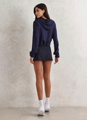 Blusa Superhot Soft Azul Marinho BL5541 C/ Bolso