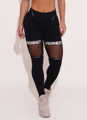 Legging Cós Médio Superhot Comfy Preto CAL5413 Proteção UV50+