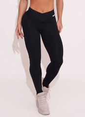 Legging Cós Médio Superhot Comfy Preto CAL5431 Proteção UV50+