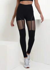 Legging Cós Médio Superhot Comfy Preto CAL5440 Proteção UV50+