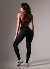 Legging Superhot Blackout Preto CAL5646 UV50+ Cós Médio