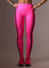 Legging Superhot Wet+ Pink NEON CAL5634 UV50+ Cós Médio