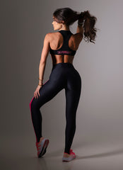 Legging Superhot Wet+ Preto CAL5635 UV50+ Cós Médio