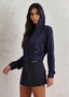 Blusa Superhot Soft Azul Marinho BL5541 C/ Bolso