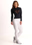 Legging Cós Médio Superhot Blackout Branco CAL5586 UV50+