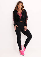 Legging Cós Médio Superhot Adaptive Preto CAL5571 UV80+
