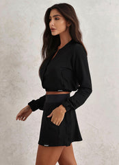 Shorts-Saia Superhot Soft Preto SKT5543 C/ Bolsos