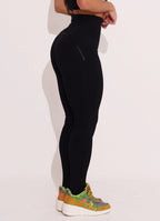 Legging Cós Médio Superhot Comfy Preto CAL5403 Proteção UV50+