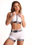 Shorts Cós Médio Superhot Blackout Branco SH5553 UV50+