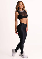Legging Tiro Alto Superhot Wet+ Negro CAL5585 UV50
