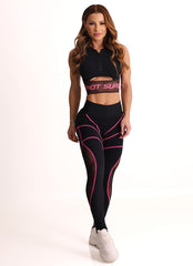 Legging Cós Médio Superhot Comfy Preto CAL5572 UV50+