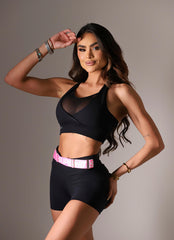 Shorts Superhot Blackout Preto SH5641 UV50+ Cós Médio