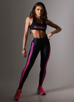 Legging Superhot Wet+ Preto CAL5635 UV50+ Cós Médio