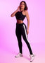 Legging Superhot Blackout Preto com cinto CAL5658 UV50+ Cós Médio