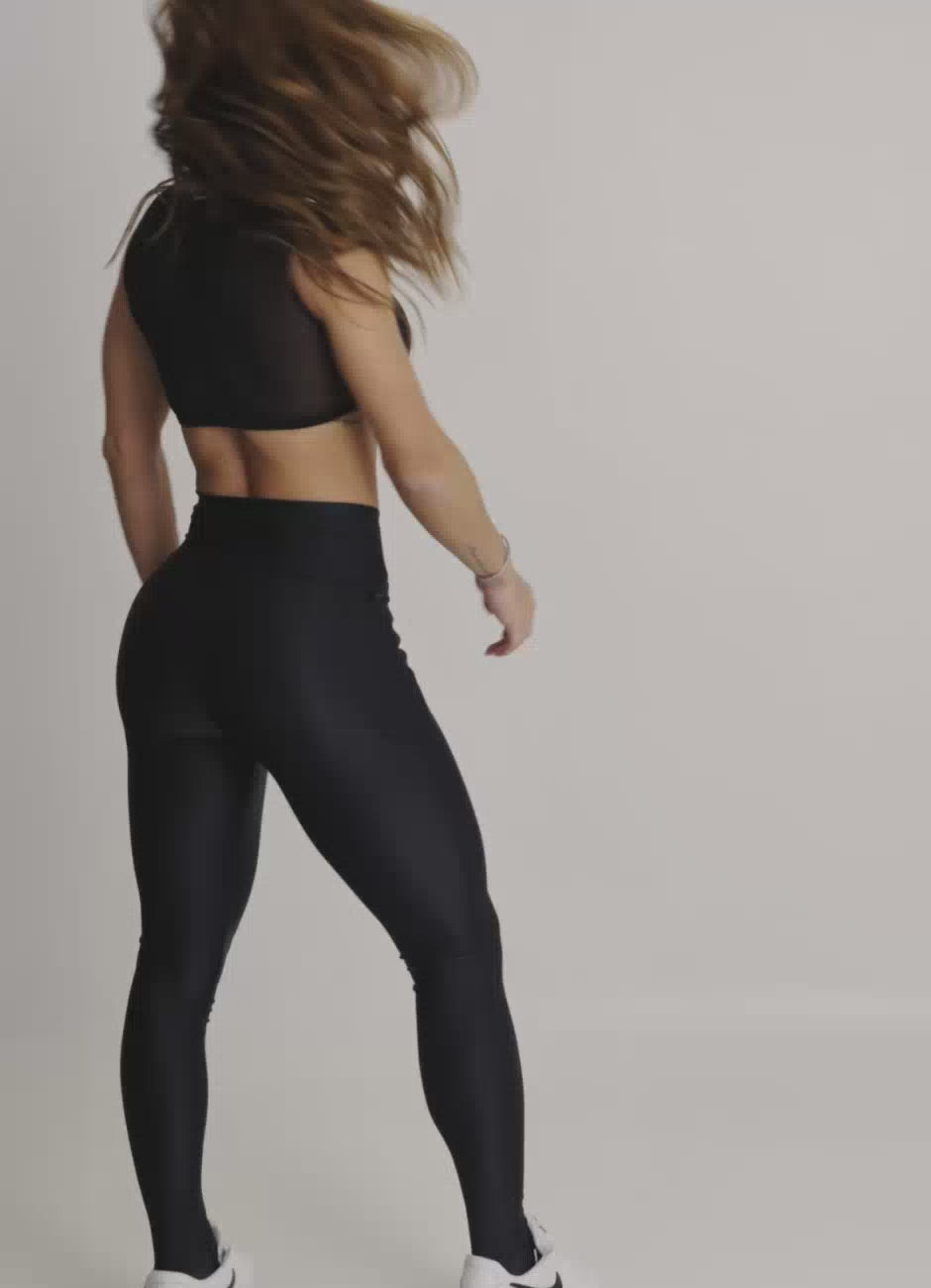 Legging Tiro Alto Superhot Wet+ Negro CAL5585 UV50