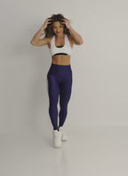 Legging Cós Alto Superhot Wet+ Azul Marinho CAL5584 UV50+