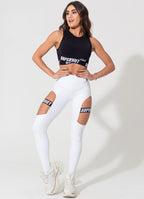 Legging Superhot Blackout Branca CAL5137