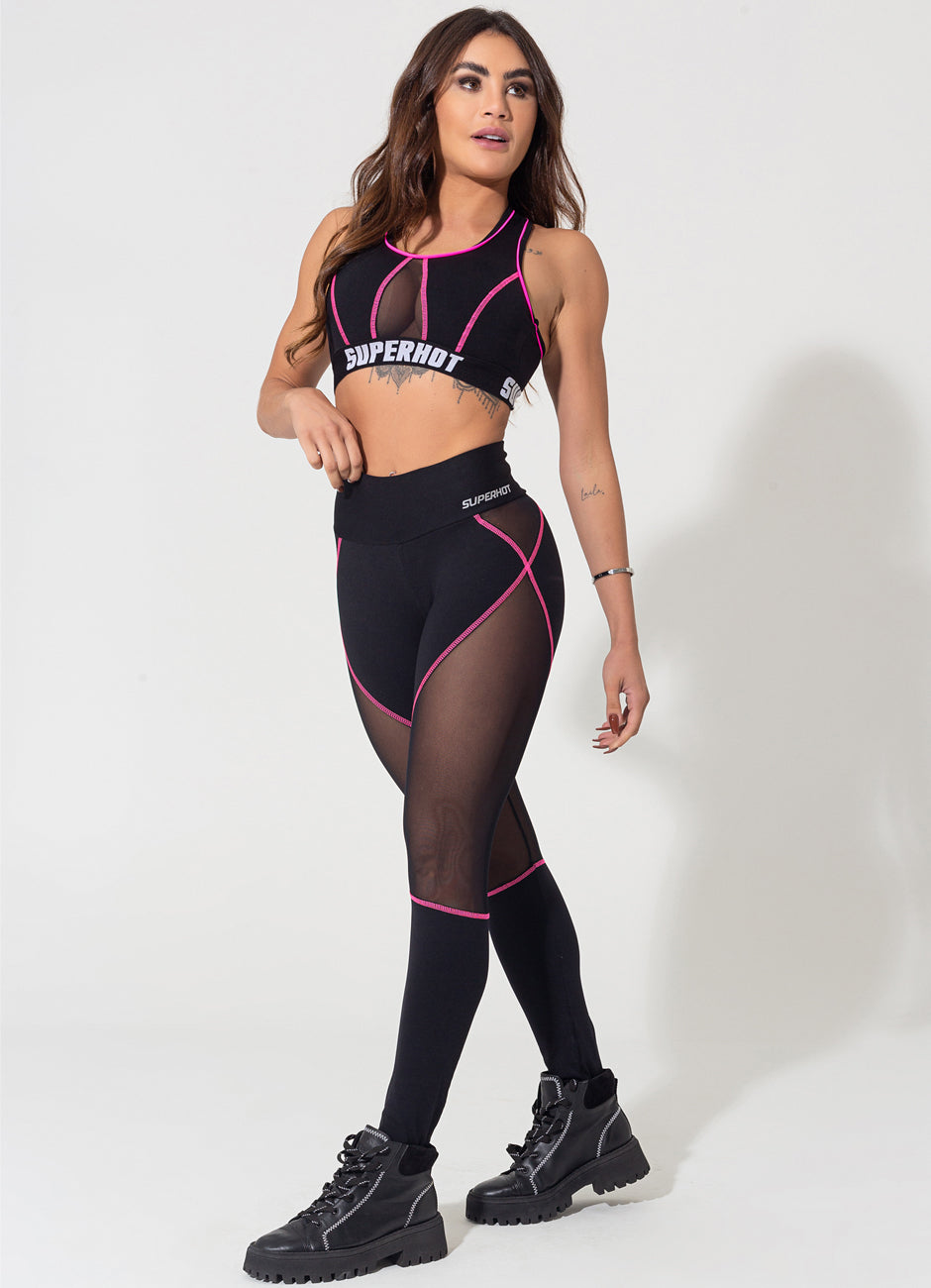 Legging Superhot Comfy Preta CAL5147 Imagem principal do produto