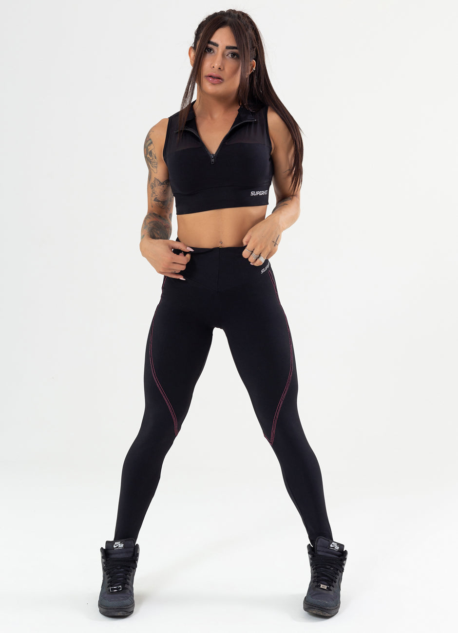 Legging Superhot Comfy Preta CAL5241 Imagem principal do produto