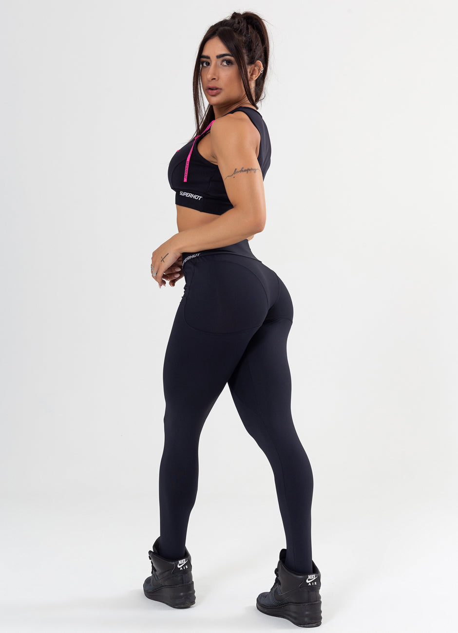 Legging Superhot Comfy Preta CAL5248 Imagem secundária do produto