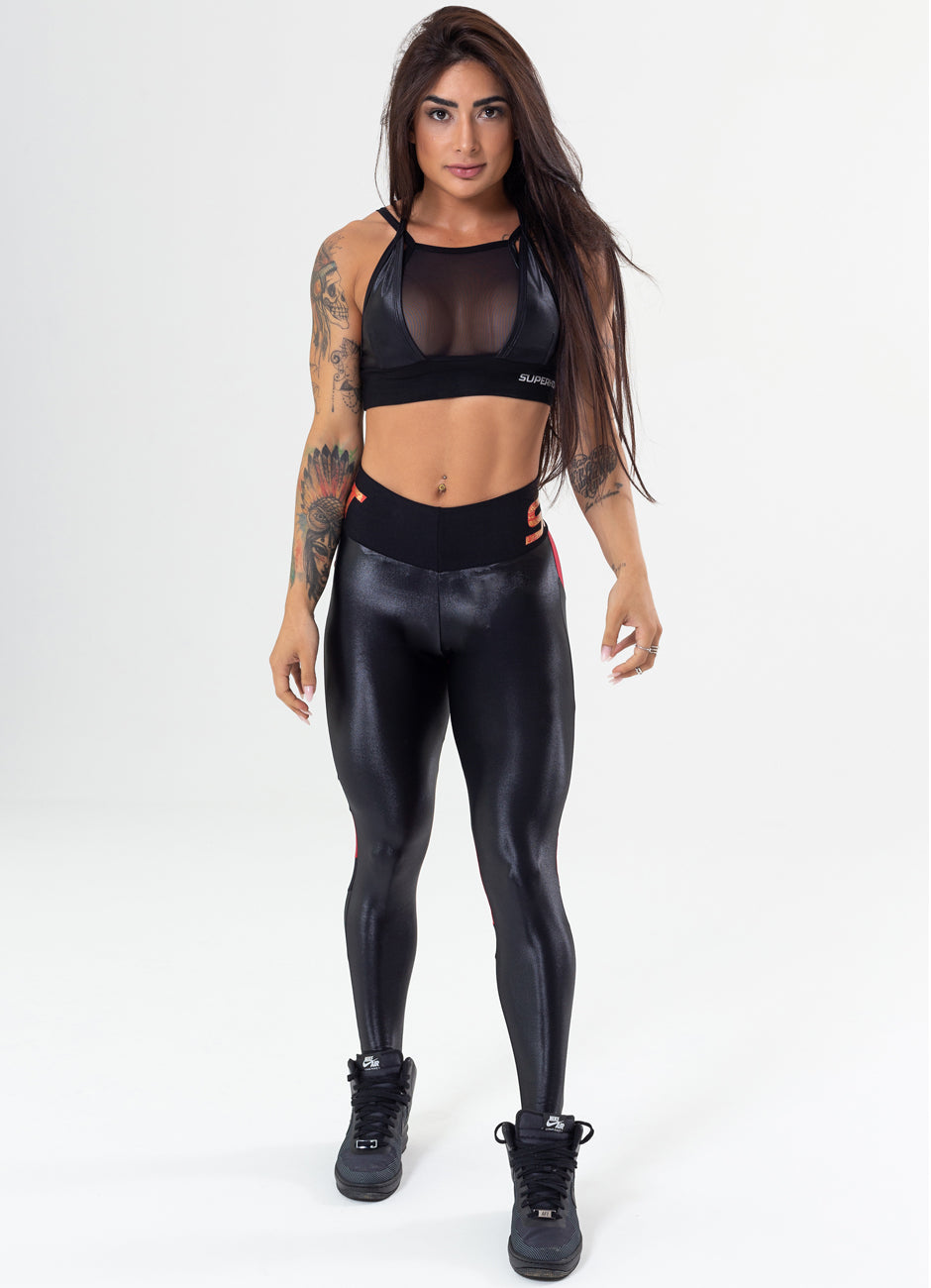 Legging Superhot Wet Preto CAL5257 Imagem principal do produto