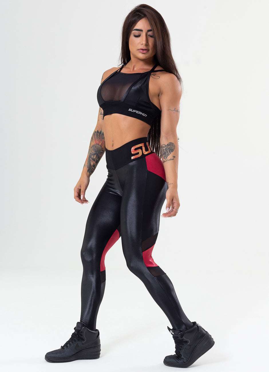 Legging Superhot Wet Preto CAL5257