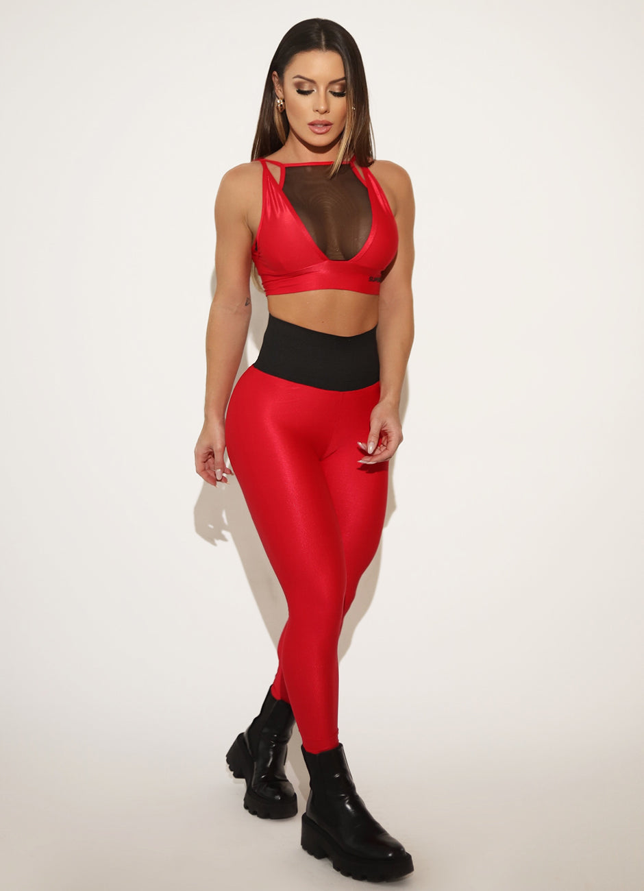 Top Superhot Gleam Vermelho TOP5351